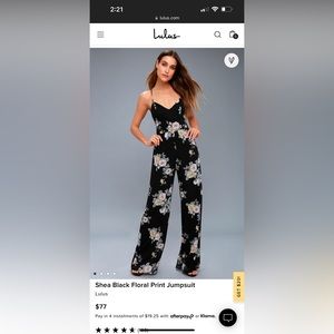 Lulus black jumpsuit